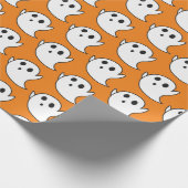 Cute Ghost Pattern Cadeaupapier (Hoek)