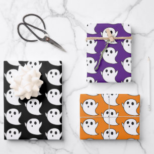 Cute Ghost Pattern Inpakpapier Vel