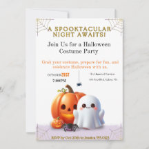Cute Ghost & Pumpkin Halloween Kostuum Feest