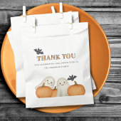 Cute Ghost Pumpkin Halloween Thank You Bedankzakje