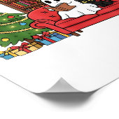 Cute Ghost Reading Christmas, Christmas Ghost Book Poster (Hoek)