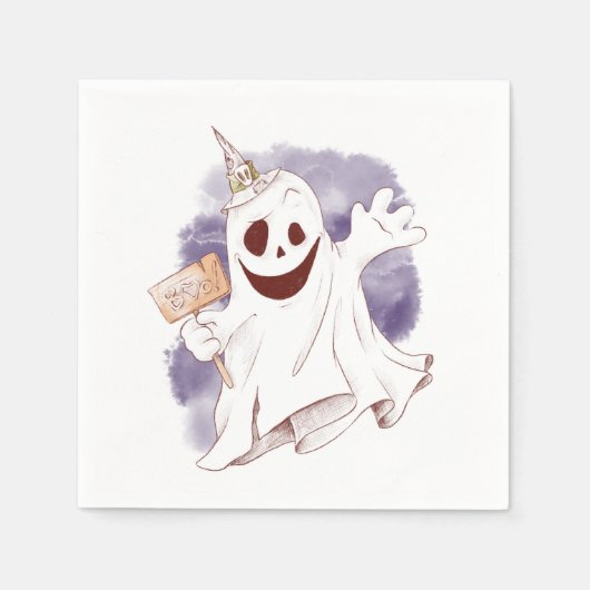 Cute Ghost Servet (Voorkant)