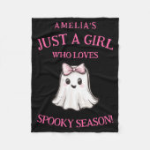 Cute Ghost Spooky Season Halloween  Fleece Deken (Voorkant)