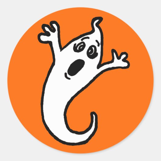 Cute Ghost Sticker (Voorkant)