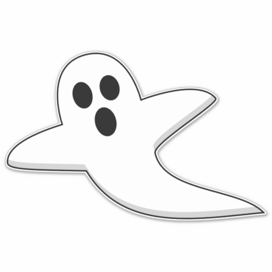 Cute Ghost Sticker (Voorkant)
