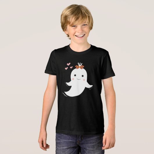 Cute Ghost Tri-Blend Shirt (Voorkant volledig)