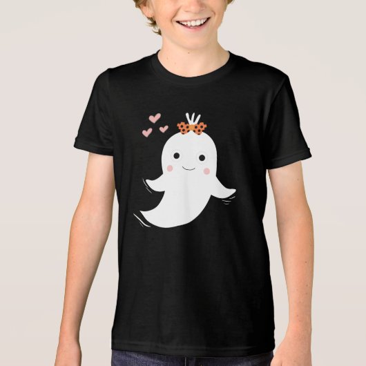 Cute Ghost Tri-Blend Shirt (Voorkant)
