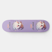 Cute Ghost Witch Halloween Spooky Cute Skateboard (Horizontaal)