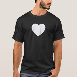Cute Ghost Witte Strepen Verticale Lijnen Patroon T-shirt