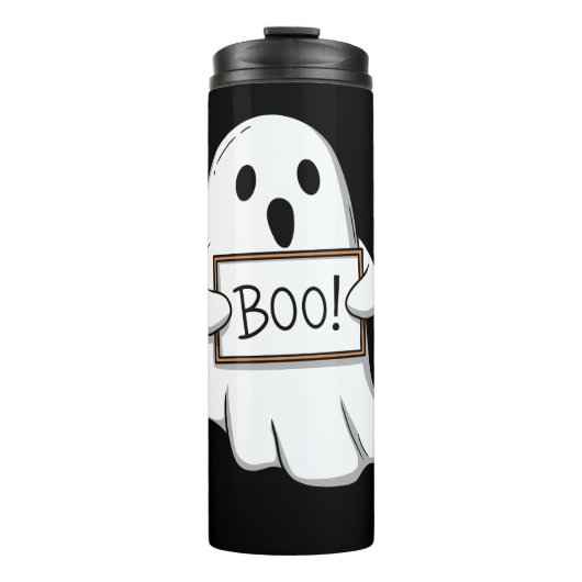Cute Ghostly BOO Fun Thermosbeker (Voorkant)