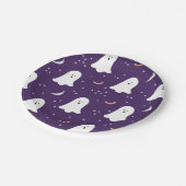 Cute Ghosts Halloween Dark Paars Paper Bord (Gekanteld)