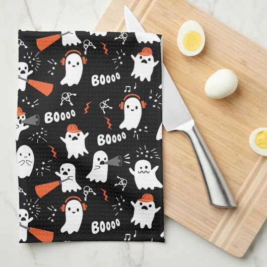Cute Ghosts Theedoek (Quarter Fold)