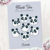 Cute Giant Panda Beer Bedankkaart