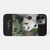 Cute Giant Panda, naam, zwart Case-Mate iPhone Case (Achterkant (horizontaal))