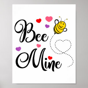 Cute Gift Bij Min Valentijn T-shirt Valentijnsdag Poster