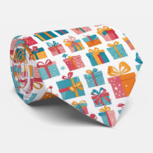 Cute Gifts in Bags and Boxes with Ribbons Pattern
