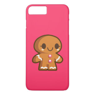 Cute Gingberbrood Man iPhone 8 Plus / 7 Plus Hoesje