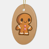 Cute Gingberbrood Man Keramisch Ornament (Links)