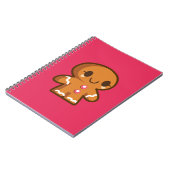 Cute Gingberbrood Man Notitieboek (Linkerzijde)