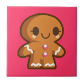 Cute Gingberbrood Man Tegeltje (Voorkant)