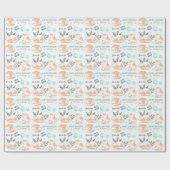 Cute Ginger Birthday Cats Cadeaupapier (Vlak)