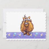 Cute Ginger Cat Baby shower Kaart (Achterkant)