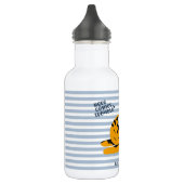 Cute Ginger Cat - Gepersonaliseerde Kinderen Waterfles (Links)