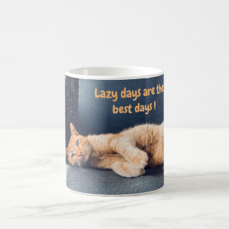 Cute ginger cat koffiemok