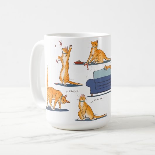 Cute Ginger chat mug (Devant gauche)