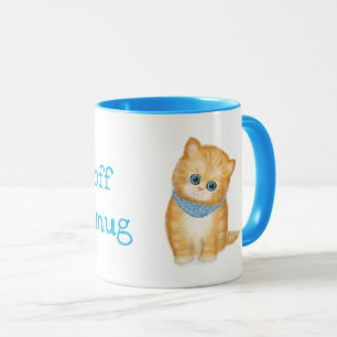 Cute ginger kitten gepersonaliseerde mug mok