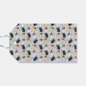 Cute ginger kitten kerstcadeaulabels cadeaulabel (Achterkant Horizontaal)