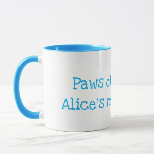 Cute ginger kitten tasse personnalisée (Gauche)
