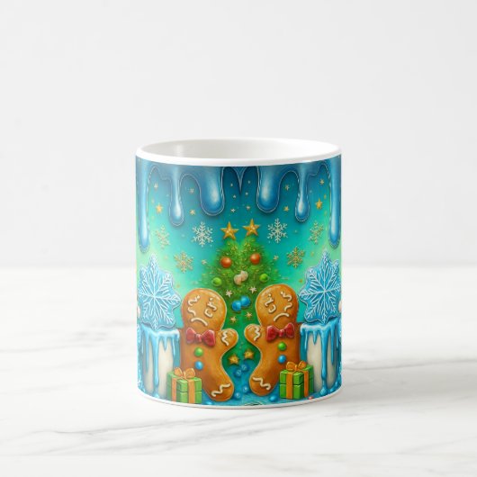 Cute Gingerbread Christmas Mug Wrap (Centre)