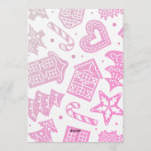 Cute Gingerbread Cookie baby shower invitation (Dos)