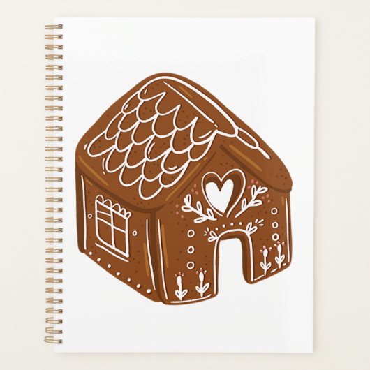 Cute Gingerbread House Holiday Cookie (Devant)