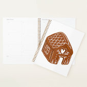 Cute Gingerbread House Holiday Cookie Planner