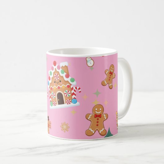 Cute Gingerbread Koffiemok (Voorkant rechts)