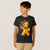Cute Gingerbread Leopard Coquette Christmas Xmas G T-shirt (Voorkant volledig)