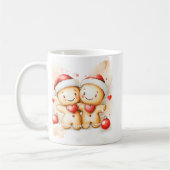 Cute Gingerbread Man Christmas Mug Wrap (Gauche)