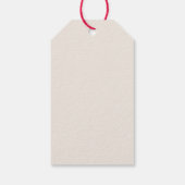 Cute Gingerbread Man with Santa Hat - Cadeaulabel (Achterkant)