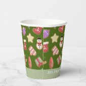 Cute Gingerbrood Cookies Papieren Bekers (Rechts)