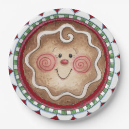 Cute Gingerbrood Face Paper Bord