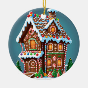 Cute Gingerbrood House Keramisch Ornament