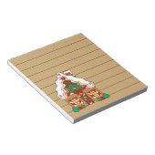 Cute Gingerbrood Kitchen Grocery List Notitieblok  (Schuin)