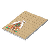 Cute Gingerbrood Kitchen Grocery List Notitieblok  (Gedraaid)