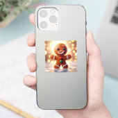 Cute gingerbrood koekje sticker (Telefoon)