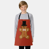 Cute Gingerbrood Man Schort (Gedragen)