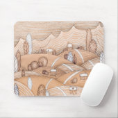 Cute Gingerbrood Village Artwork | MUISMAT (Met muis)