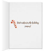 Cute gingerbrood vintonage-kerstkaart (Binnen (Rechts))