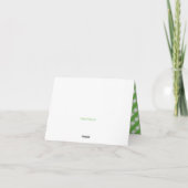 Cute Gingham Personalized Folded Note Cards Bedankkaart (Achterkant)